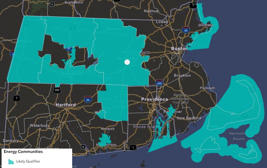 Massachusetts Energy Communities Map