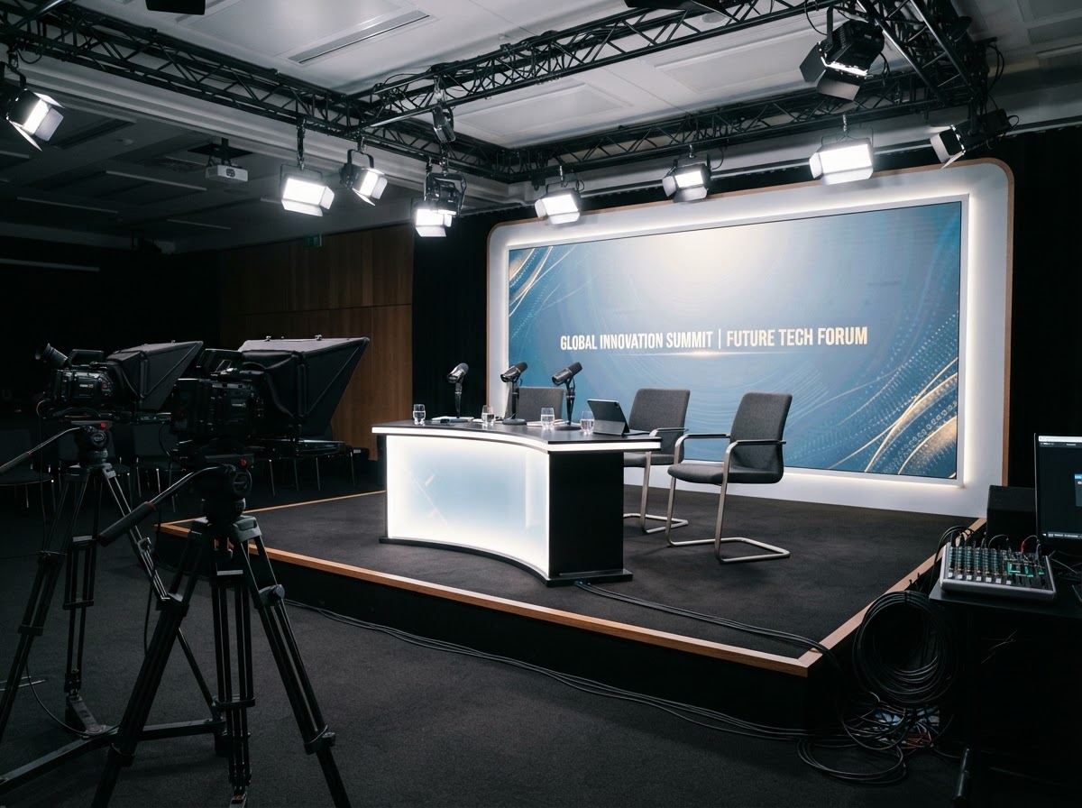 Live streaming and video production setup on location