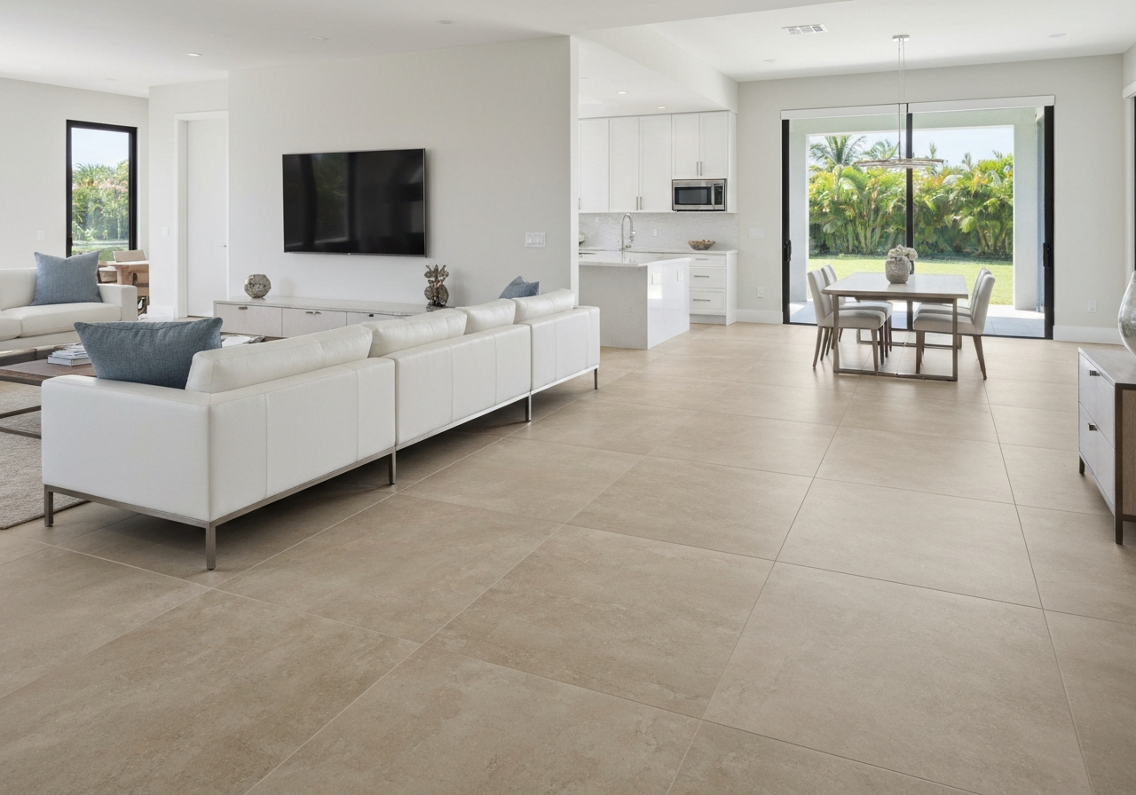 Large Format Porcelain Flooring