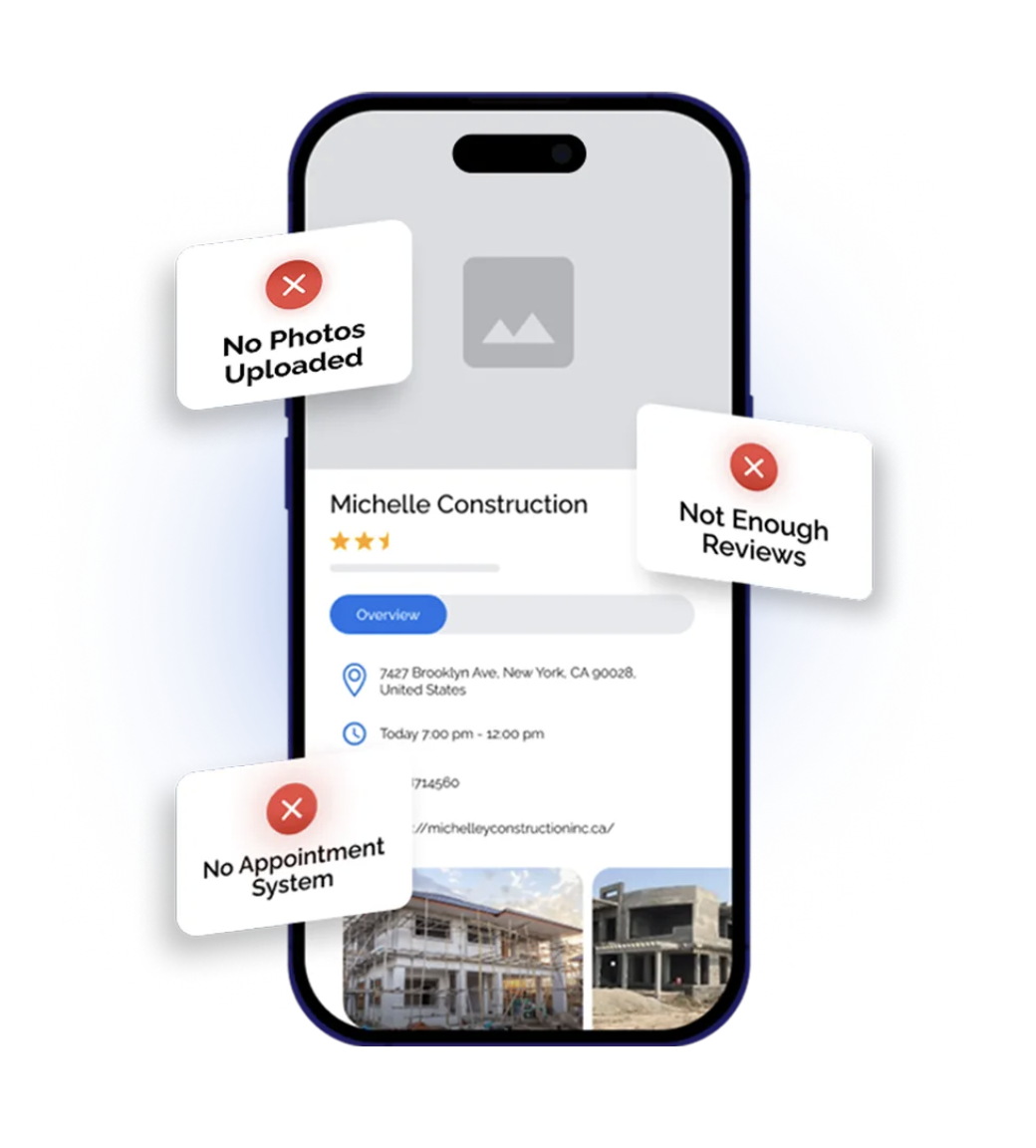 Michelle Construction Google Profile Mockup