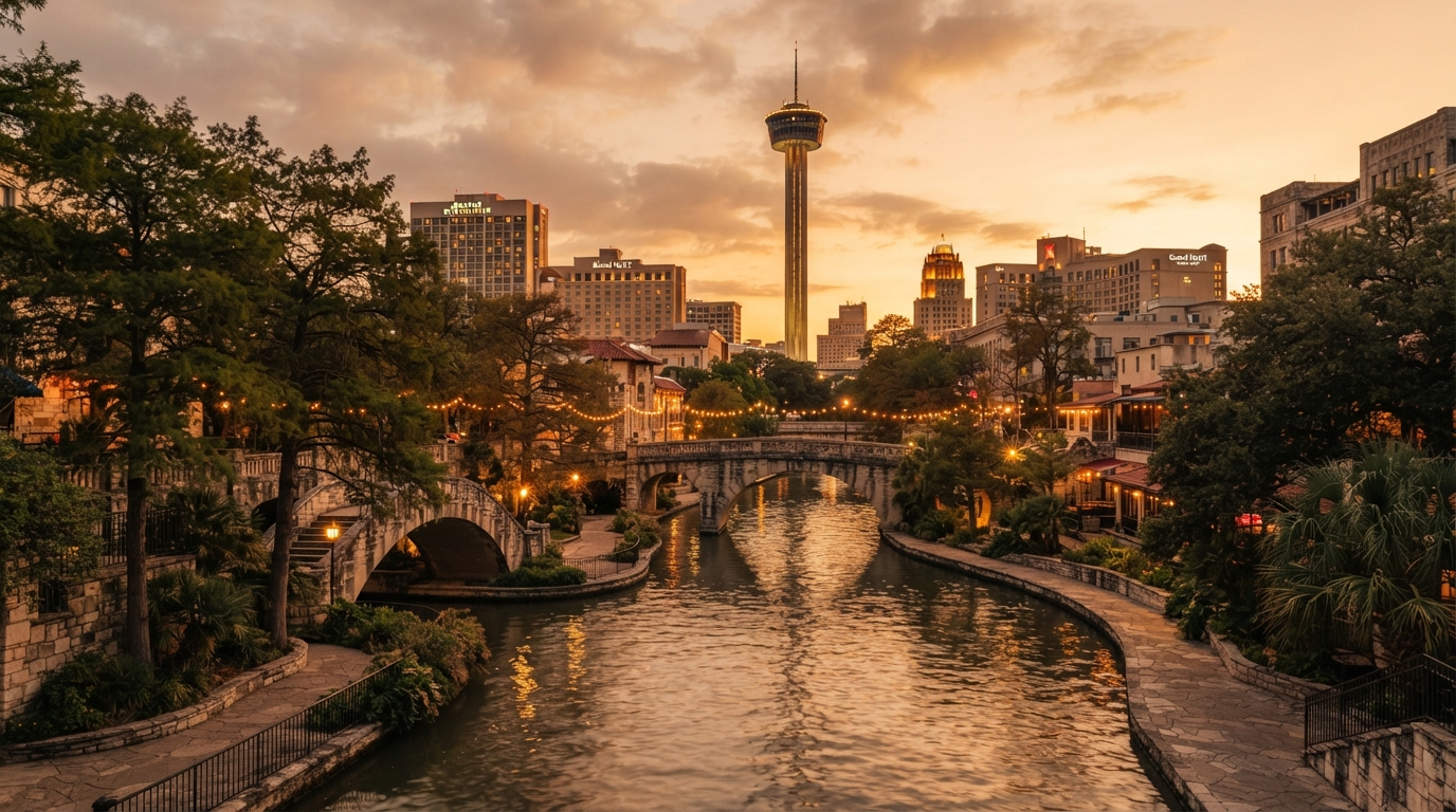 San Antonio Texas River Walk with professional DJ entertainment by Spin Eventz