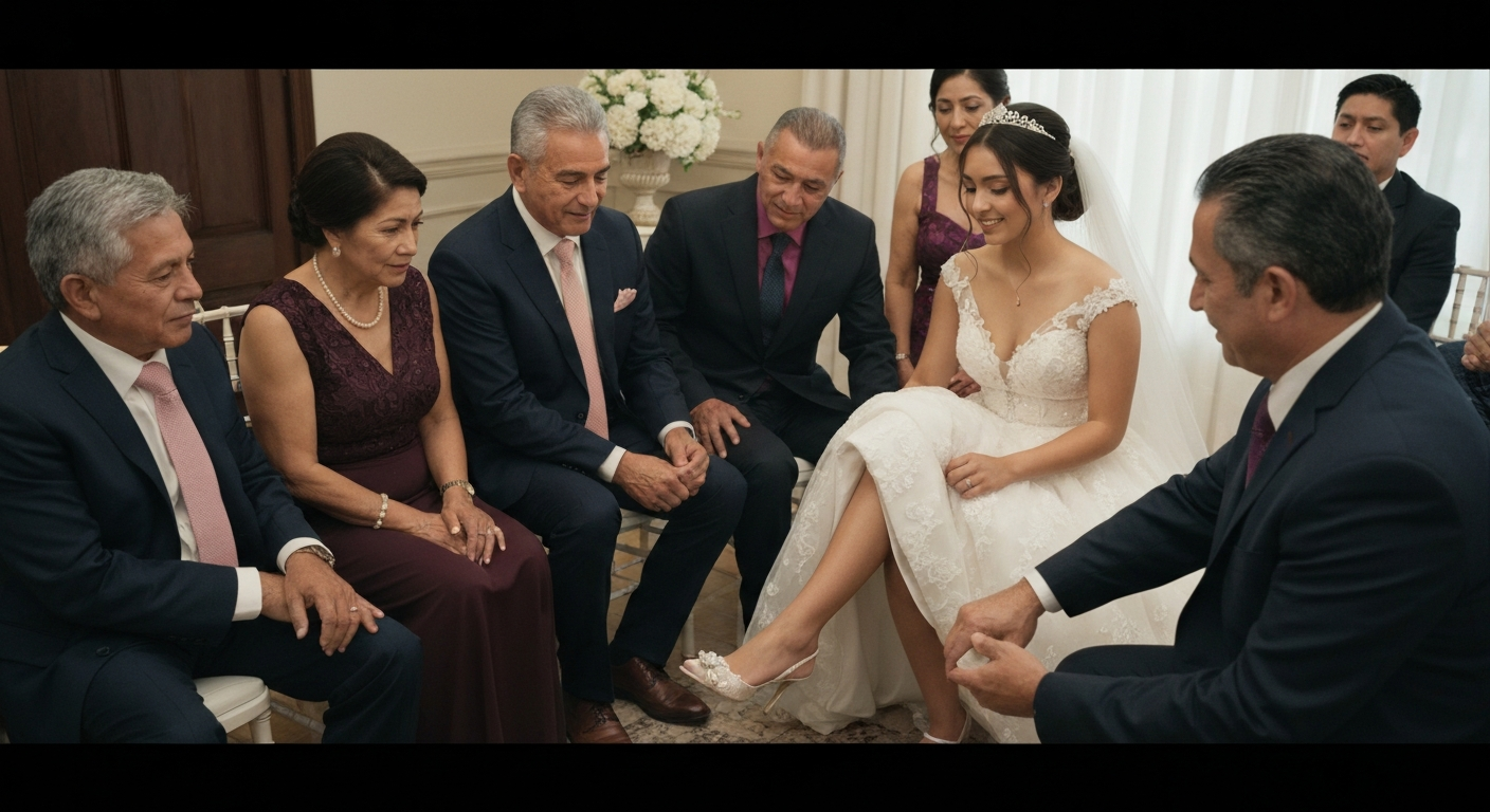 Bilingual DJ mixing at a Quinceanera