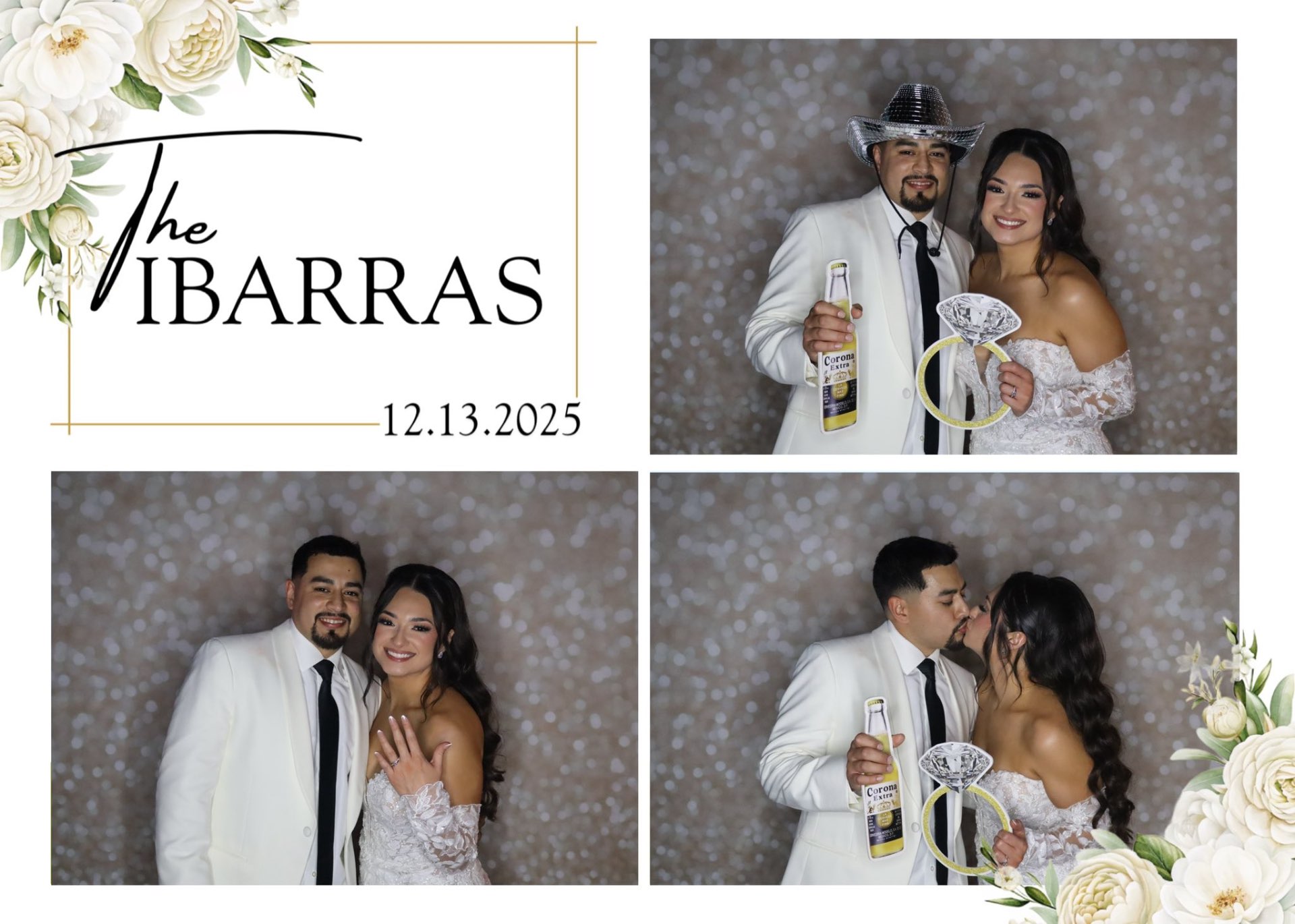 Wedding couple photo booth