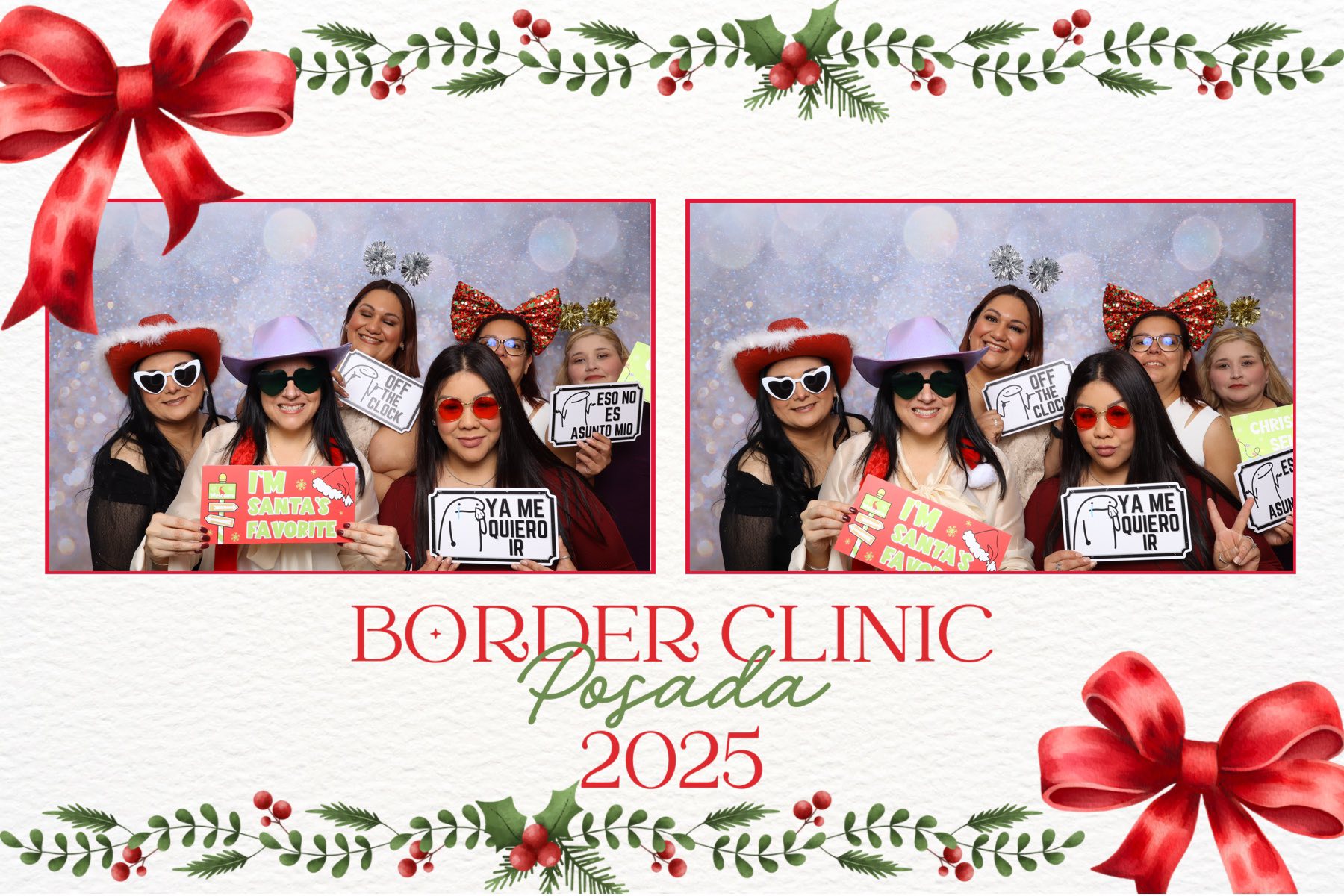 Christmas party photo booth