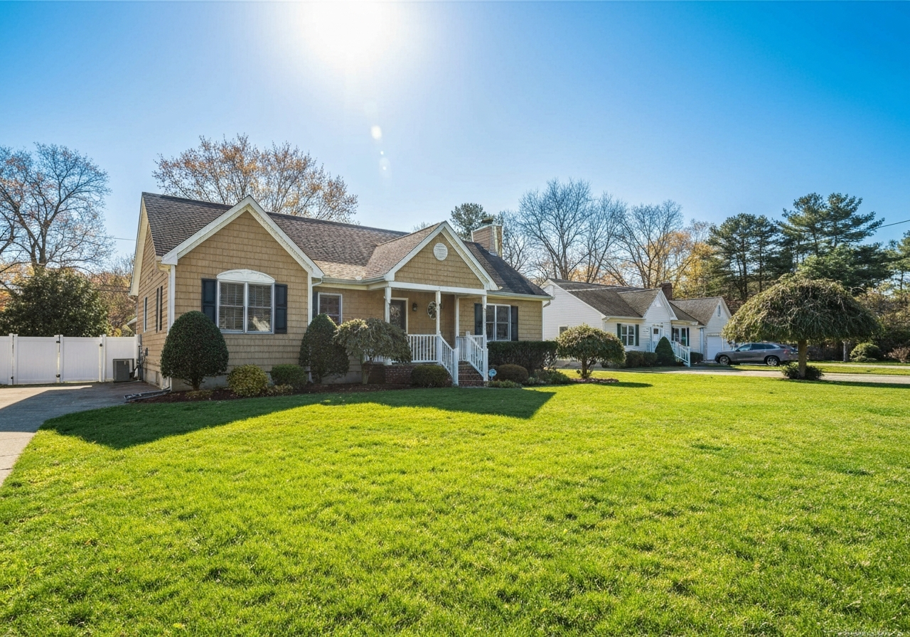 Moderate suburban home in Riverhead, NY