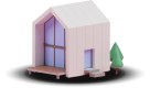 Home loan icon representing finance for residential property