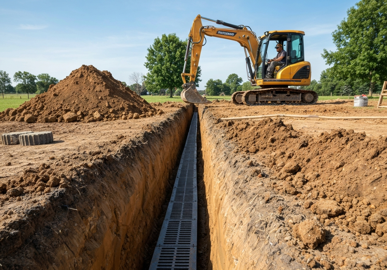 Préparation d'une dalle de béton