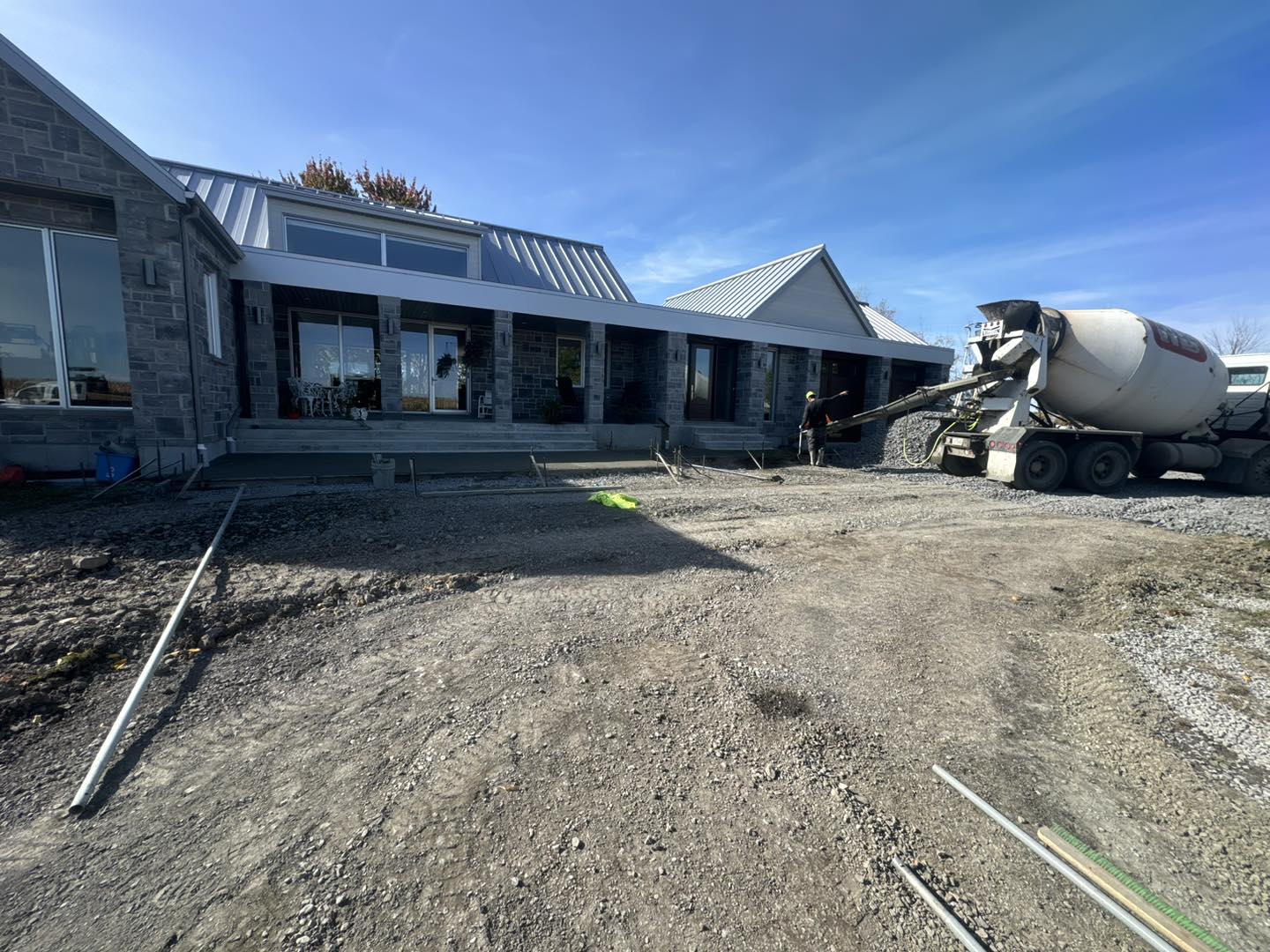 Coulée de béton résidentiel