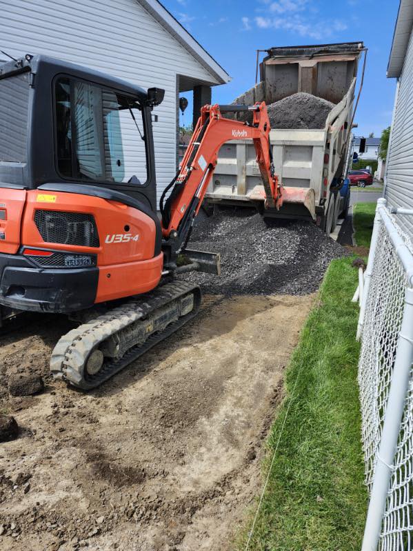 Travaux d'excavation