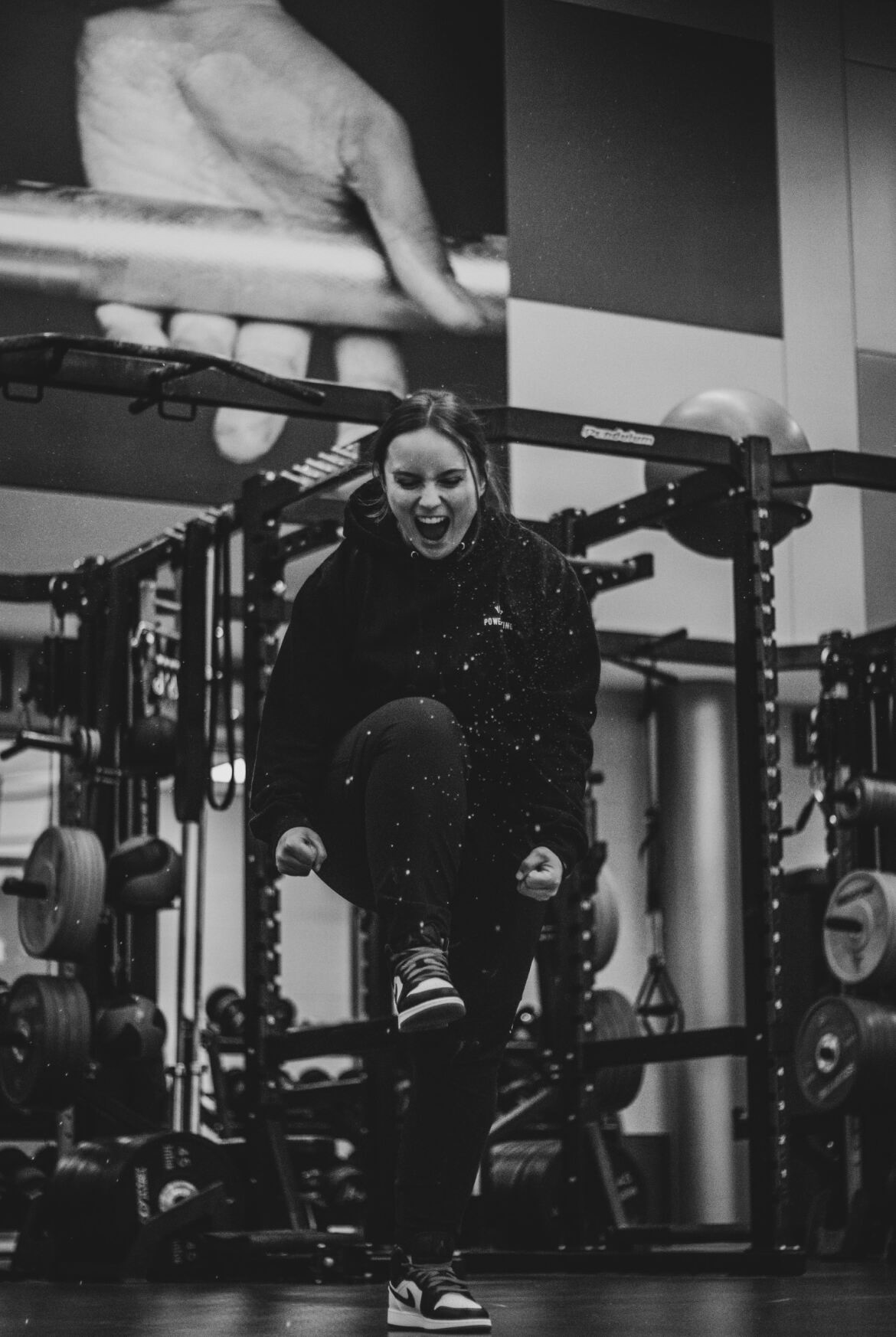 Coach celebrating a lift