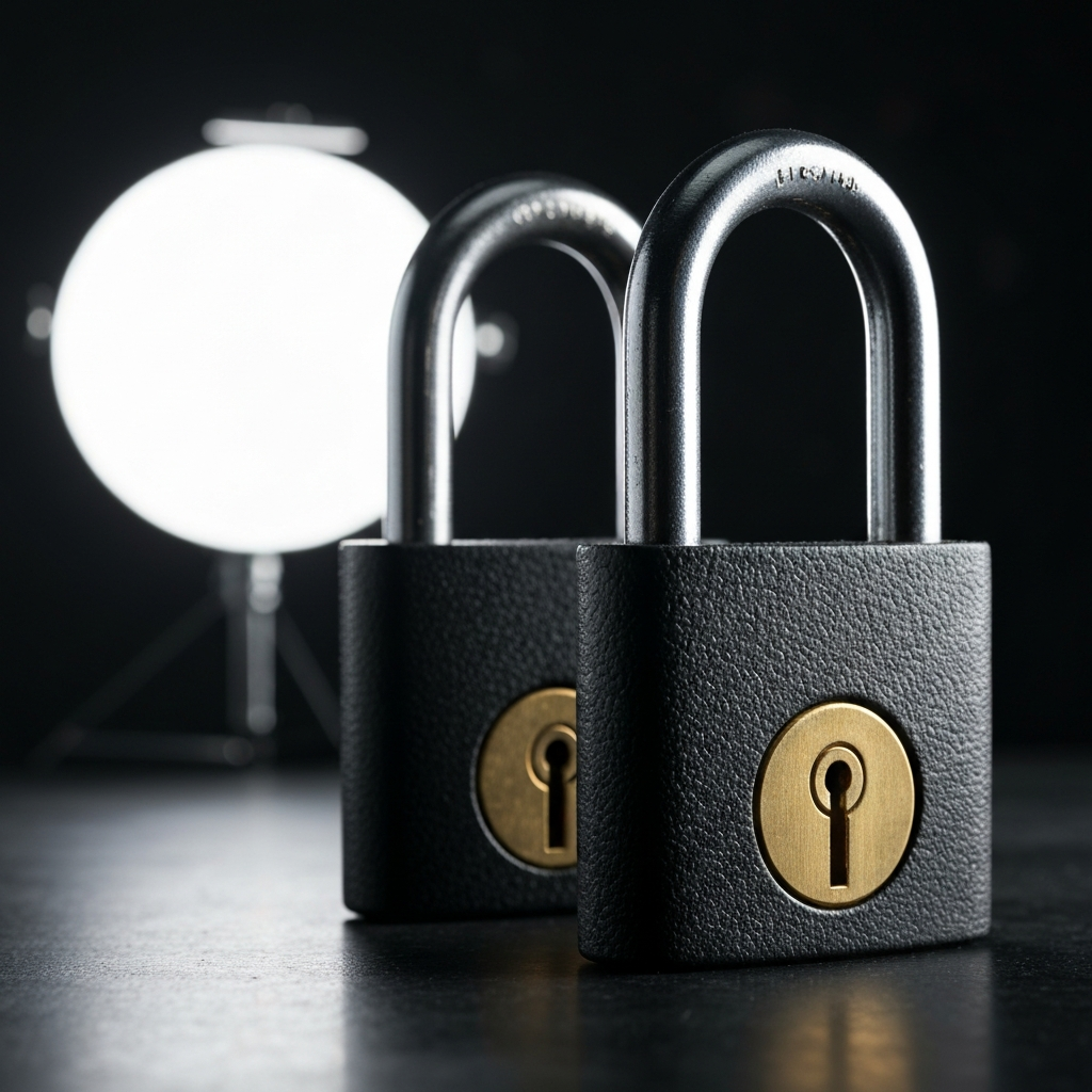 Keyed Alike Black Covered Brass Padlocks Kit
