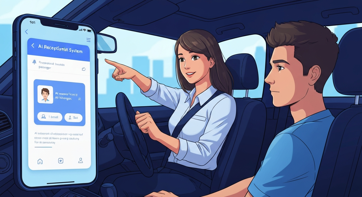 Instructor teaching while AI answers missed call