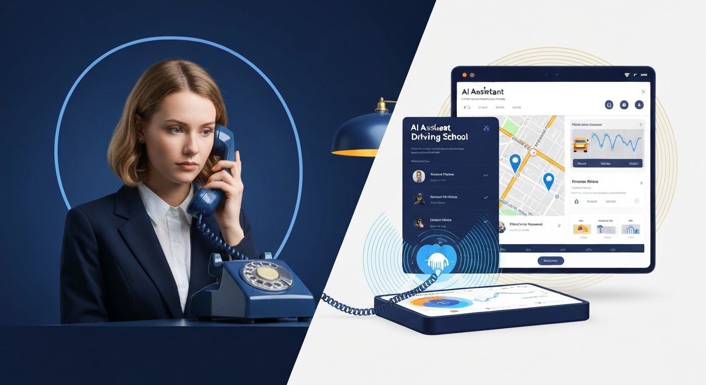 Driving School Phone Answering Service vs AI Receptionist Comparison