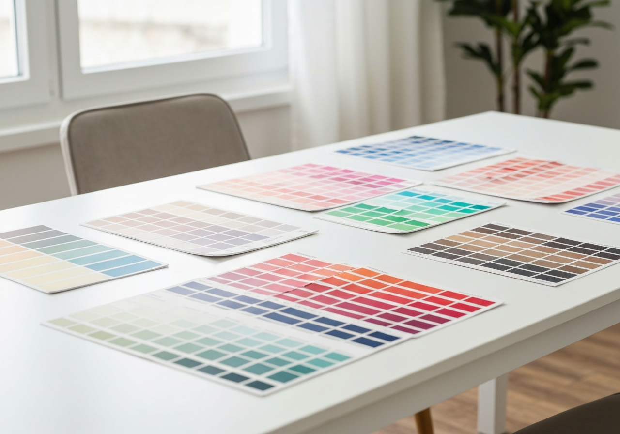 Dulux paint colour swatches
