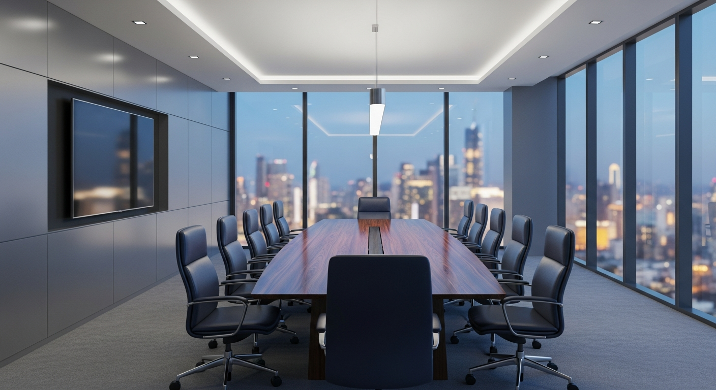 Modern high-end enterprise workspace