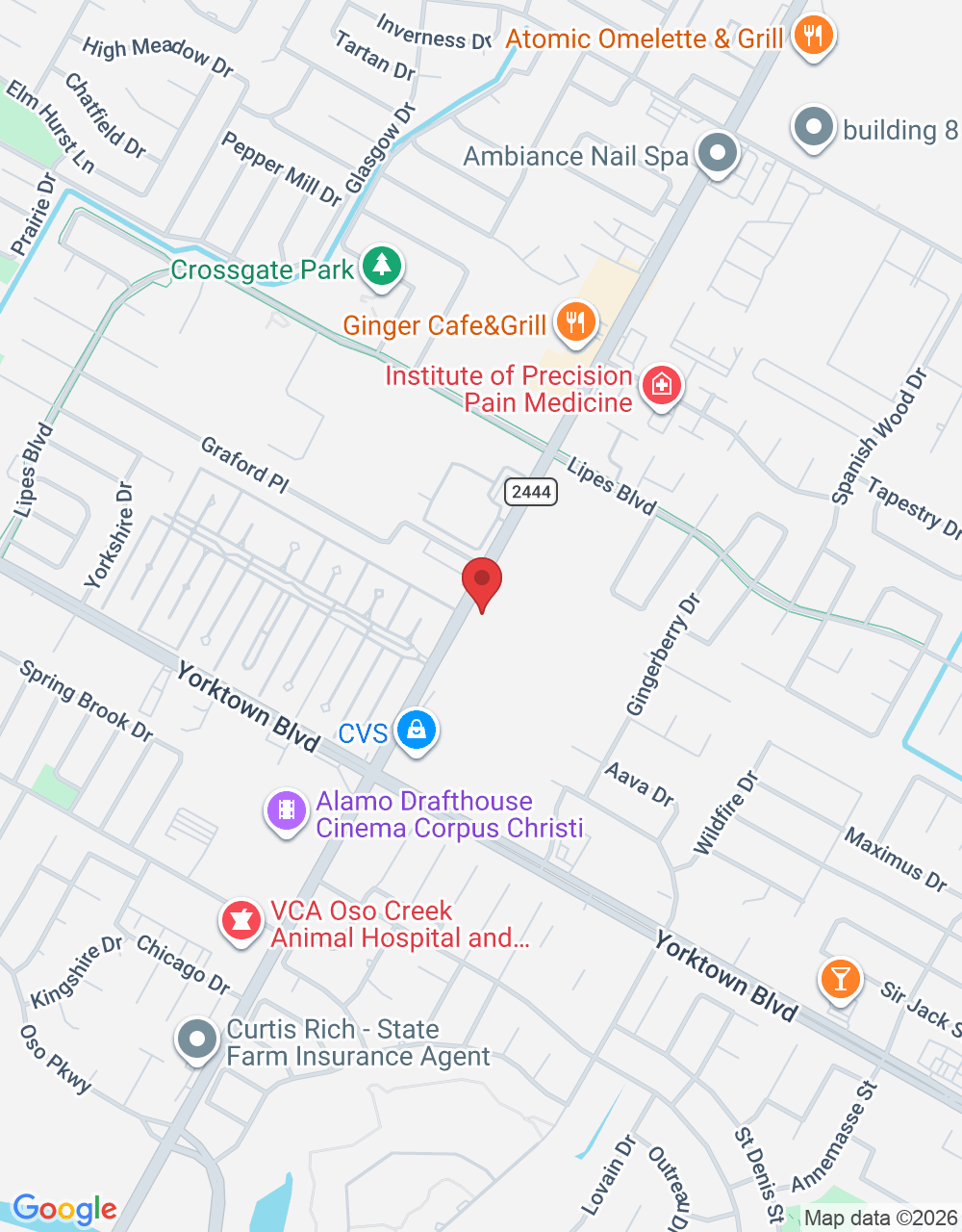 Map to 7326 S Staples St, Corpus Christi, TX 78414
