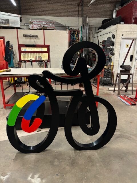 Custom metal sculpture installation Costa del Sol