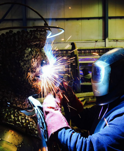 The Process Behind Creating Large-Scale Metal Sculptures