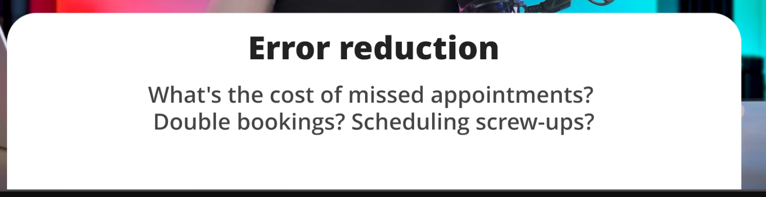 Error reduction