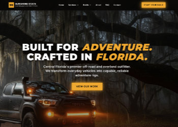 Website for Florida off-road shop