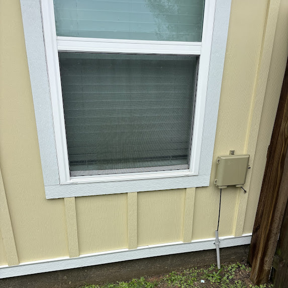After soft wash window