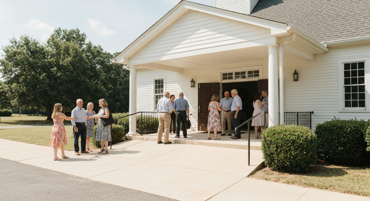 Welcoming Church Entrance