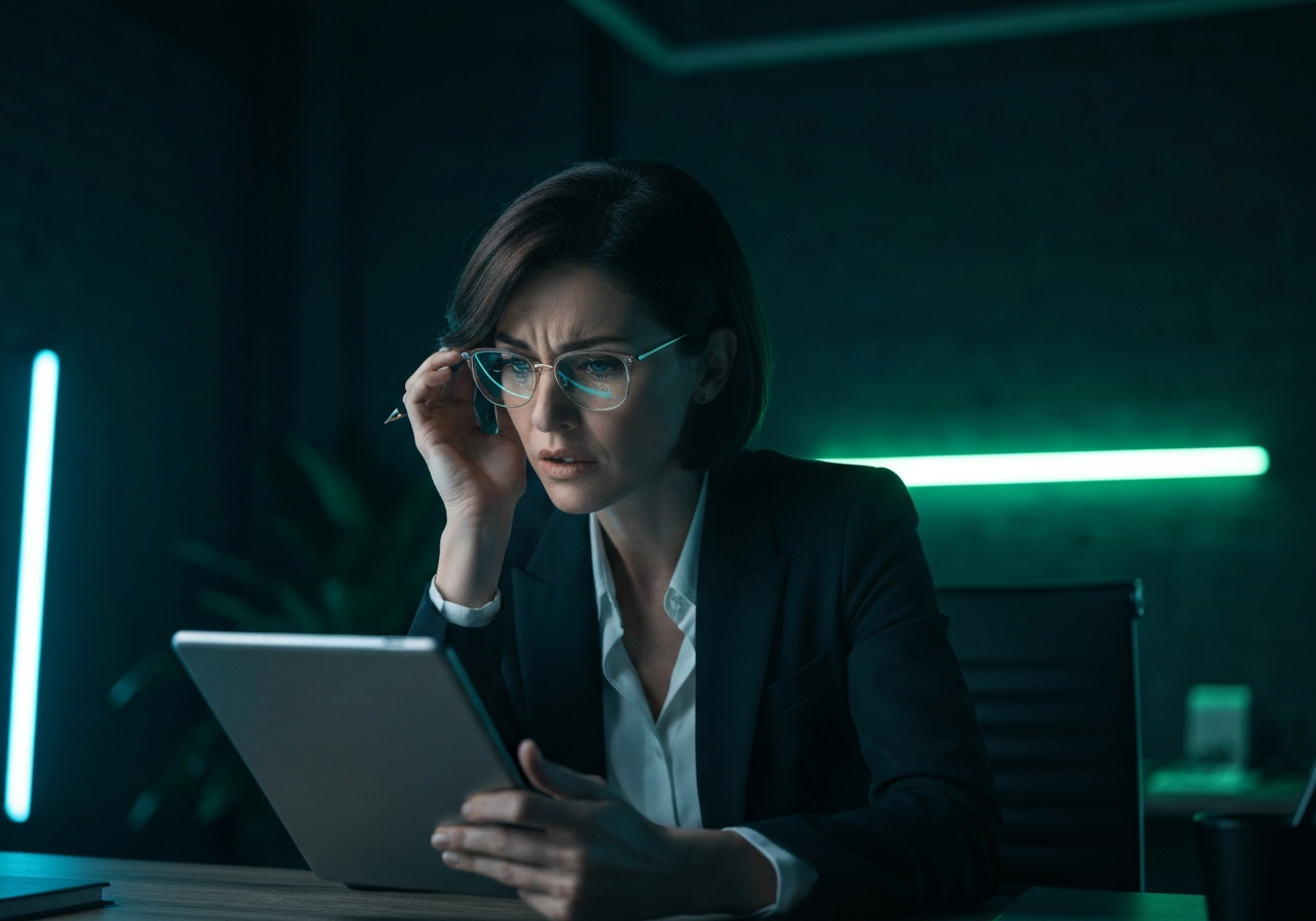 Frustrated business owner dealing with missed leads