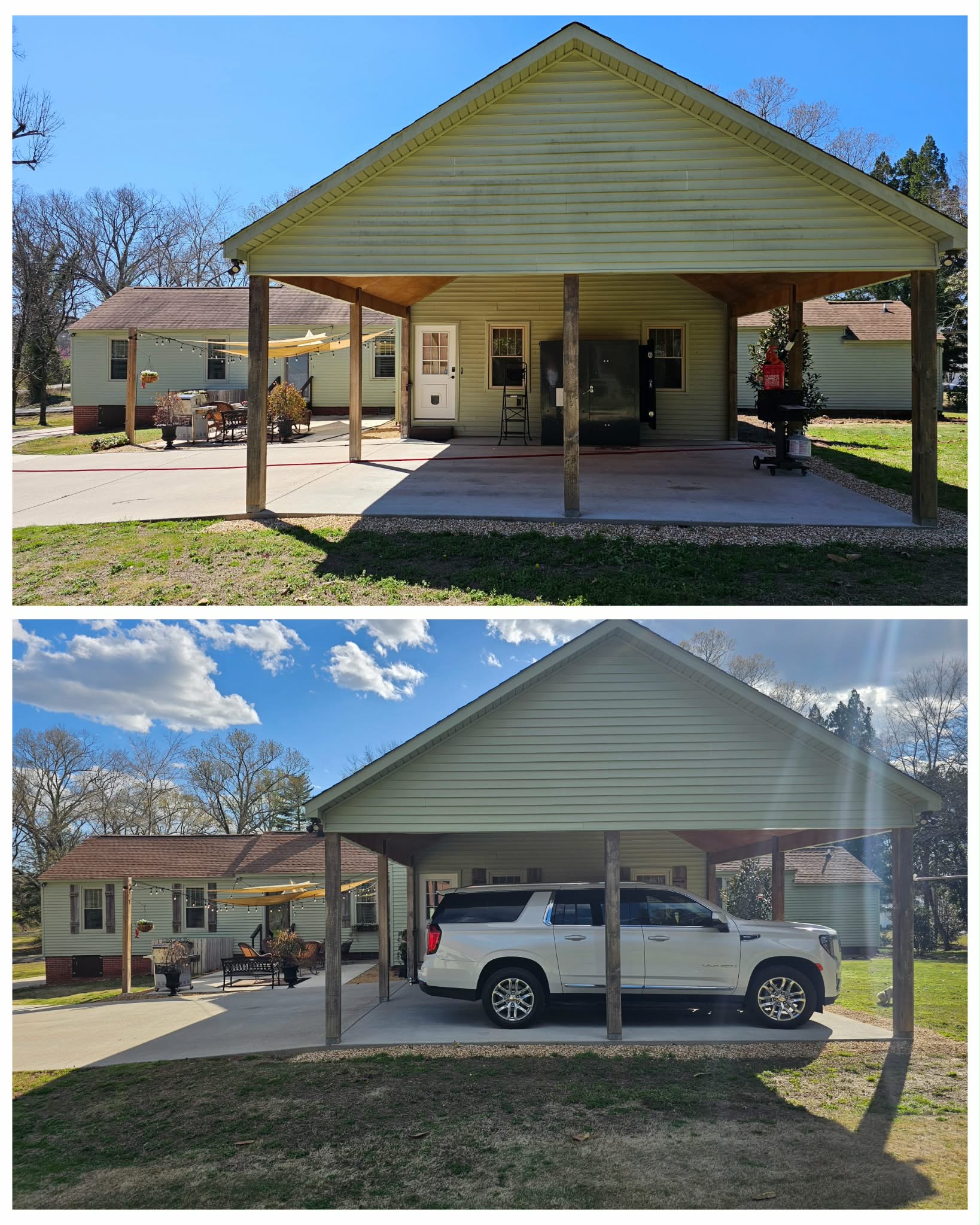 Carport & Concrete Cleaning