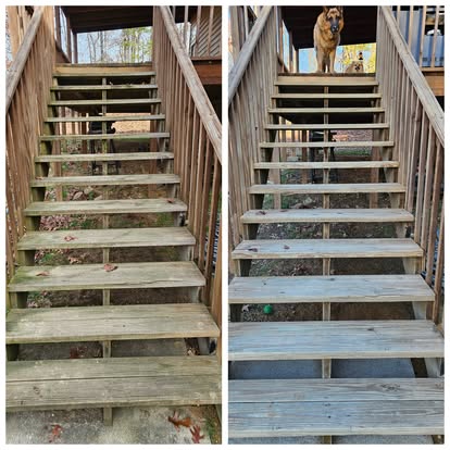 Wood Stairs Restoration