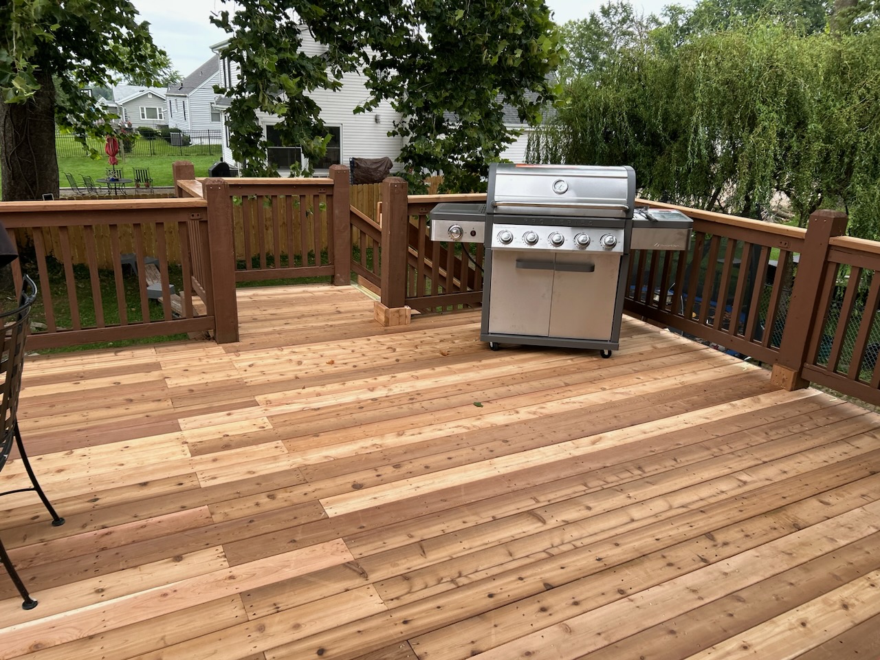 Beautiful multi-level wood deck