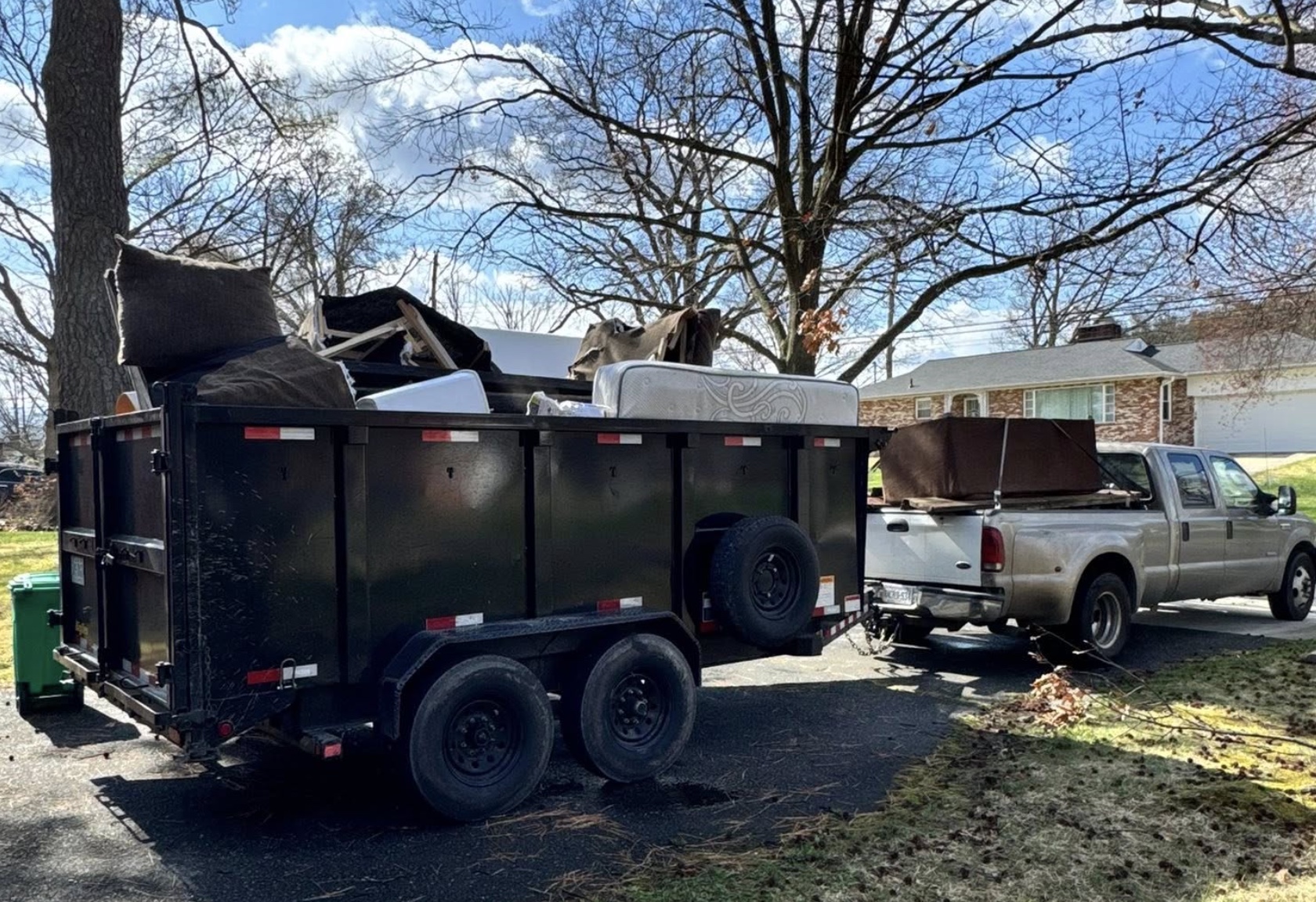 Junk removal cleared space
