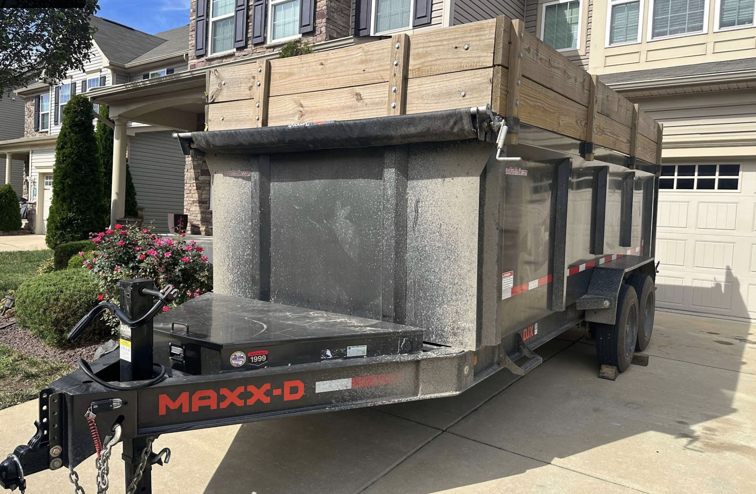 MAXX-D dump trailer ready for haul