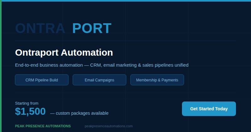 Ontraport Automation
