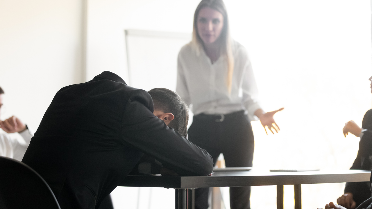 Woman in meeting