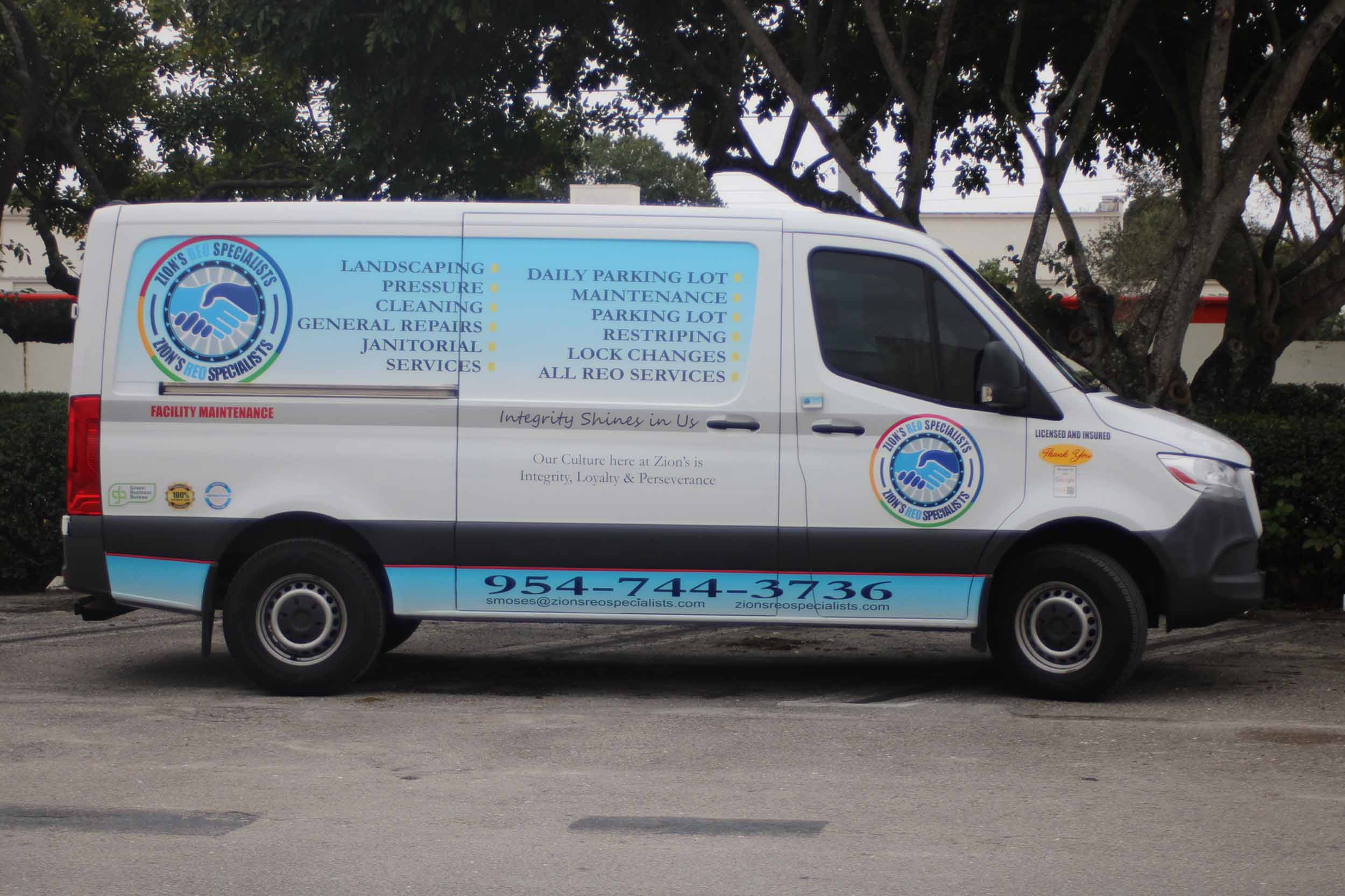 Zion's REO Specialists Van