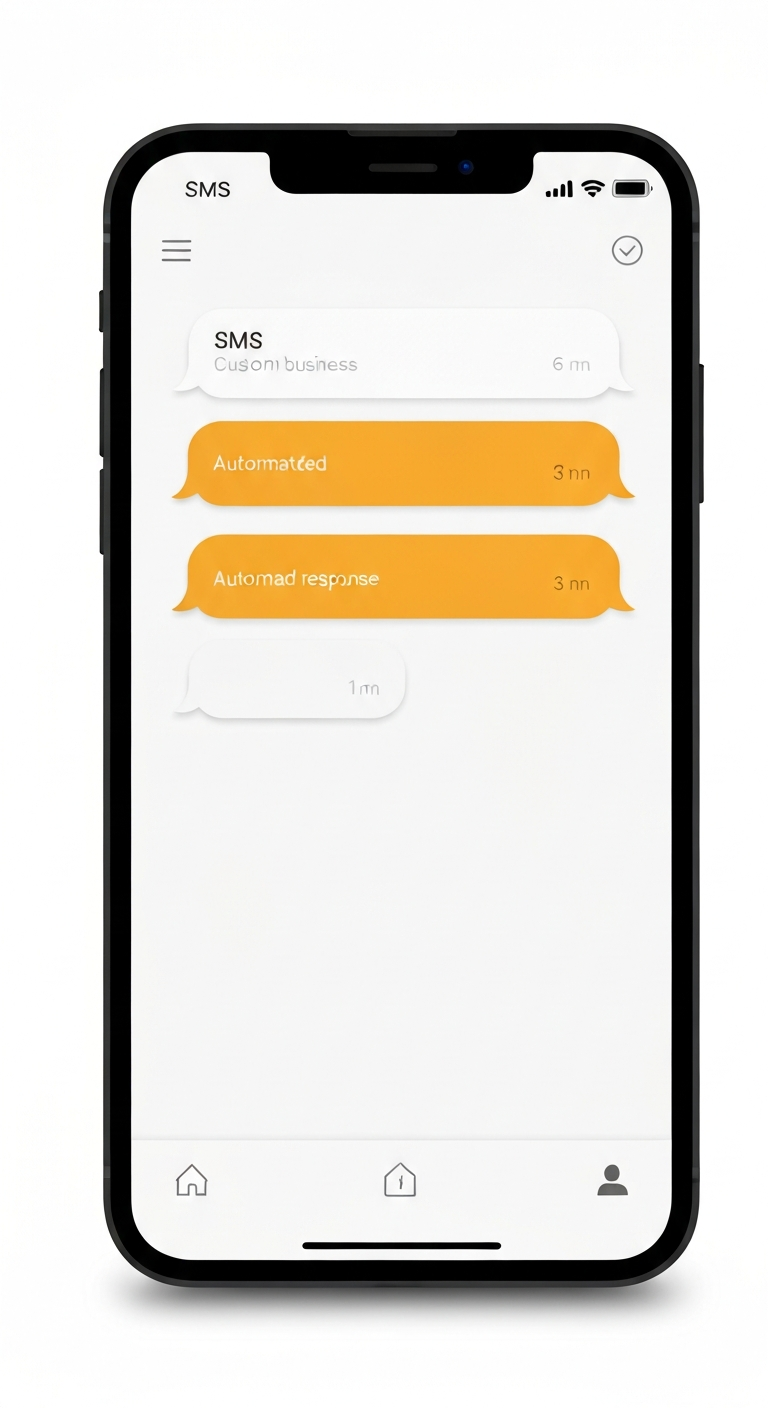 AI SMS automation on mobile