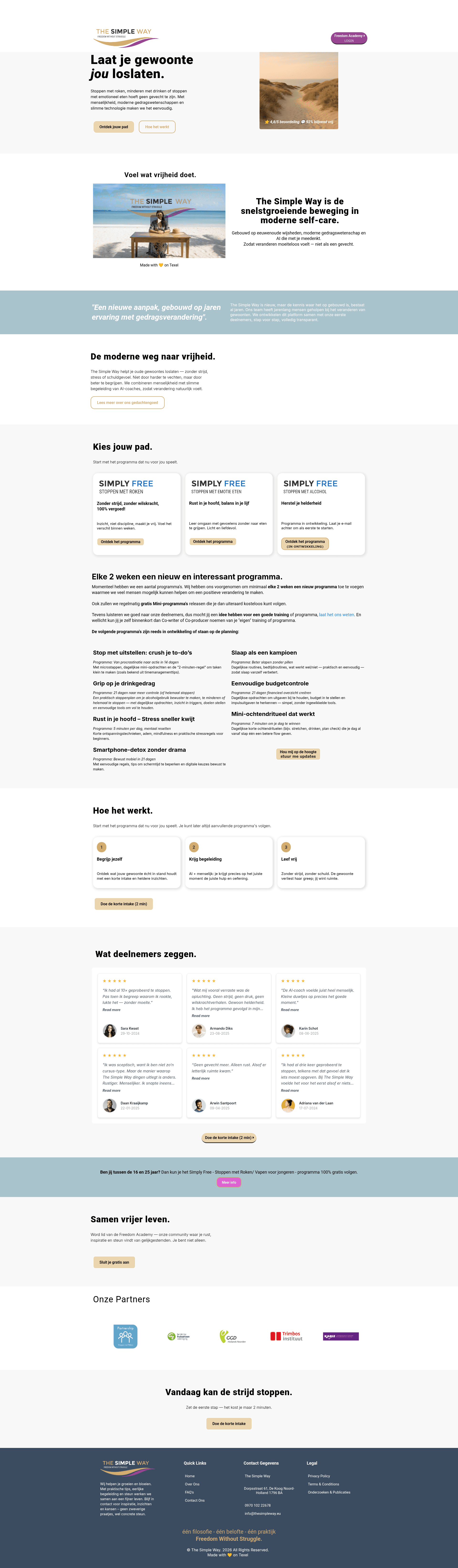 Screenshot van The Simple Way