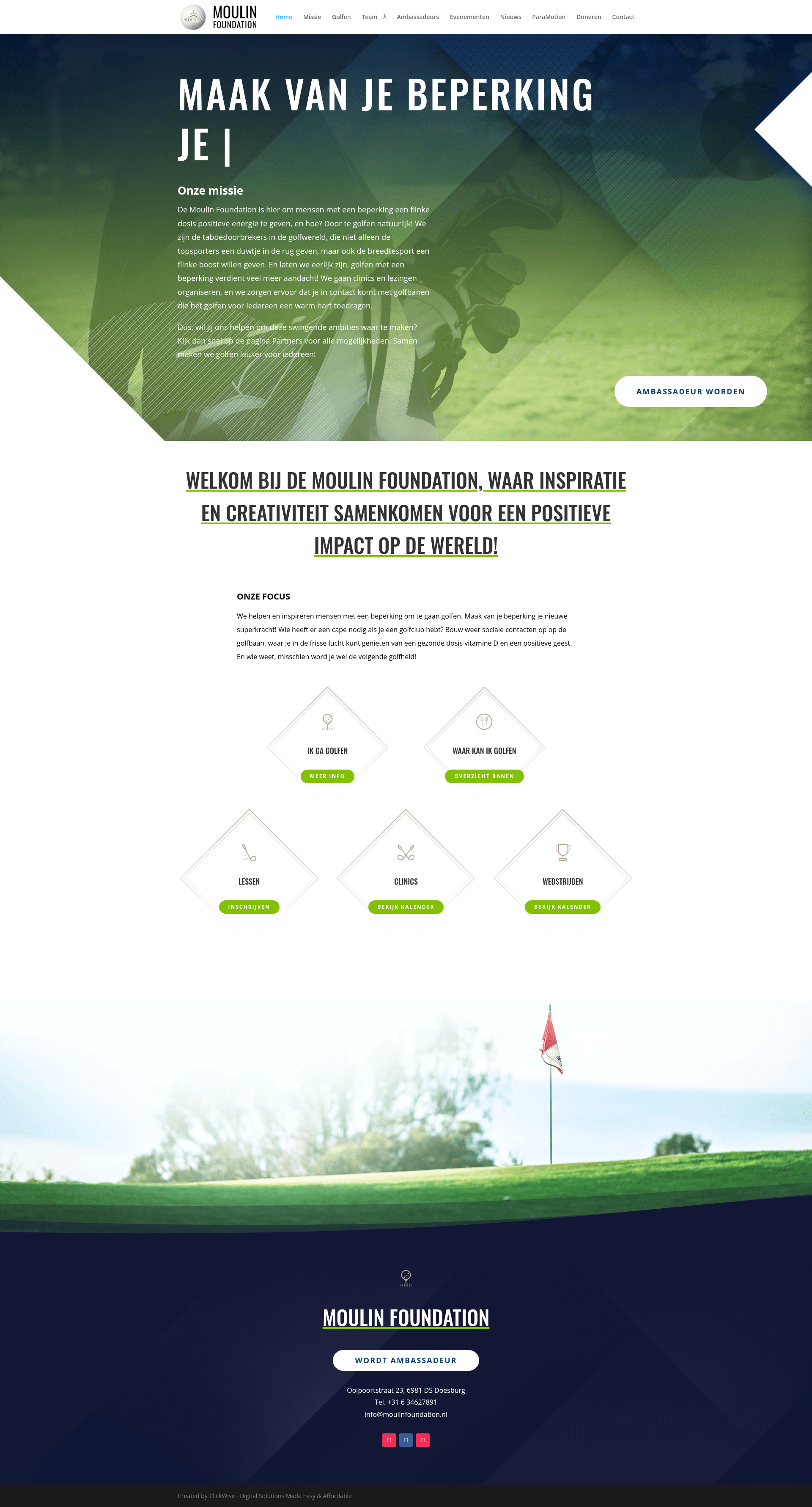 Screenshot van Moulin Foundation