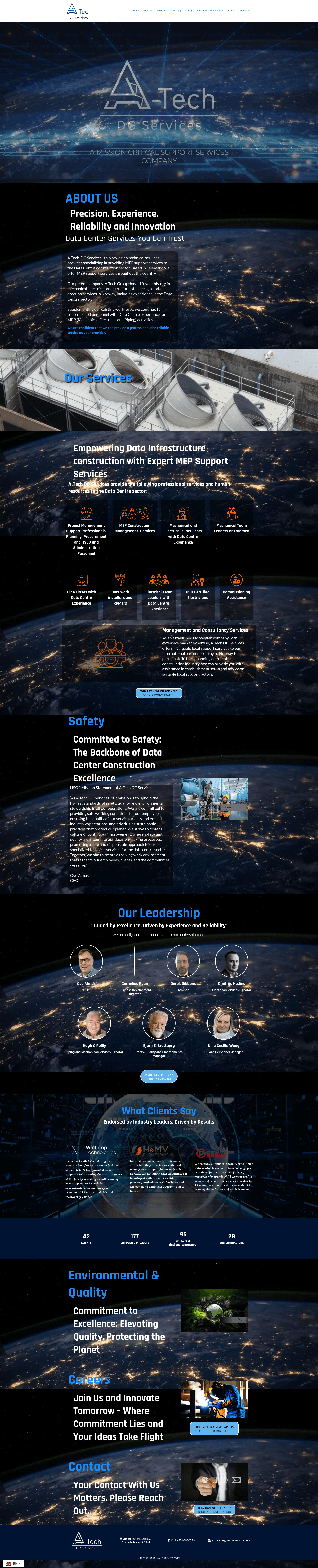 Screenshot van A-Tech Data Center
