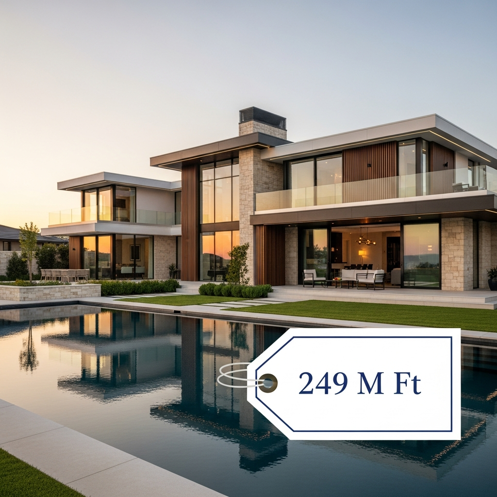 Prémium luxus ingatlan 249 M Ft értékben