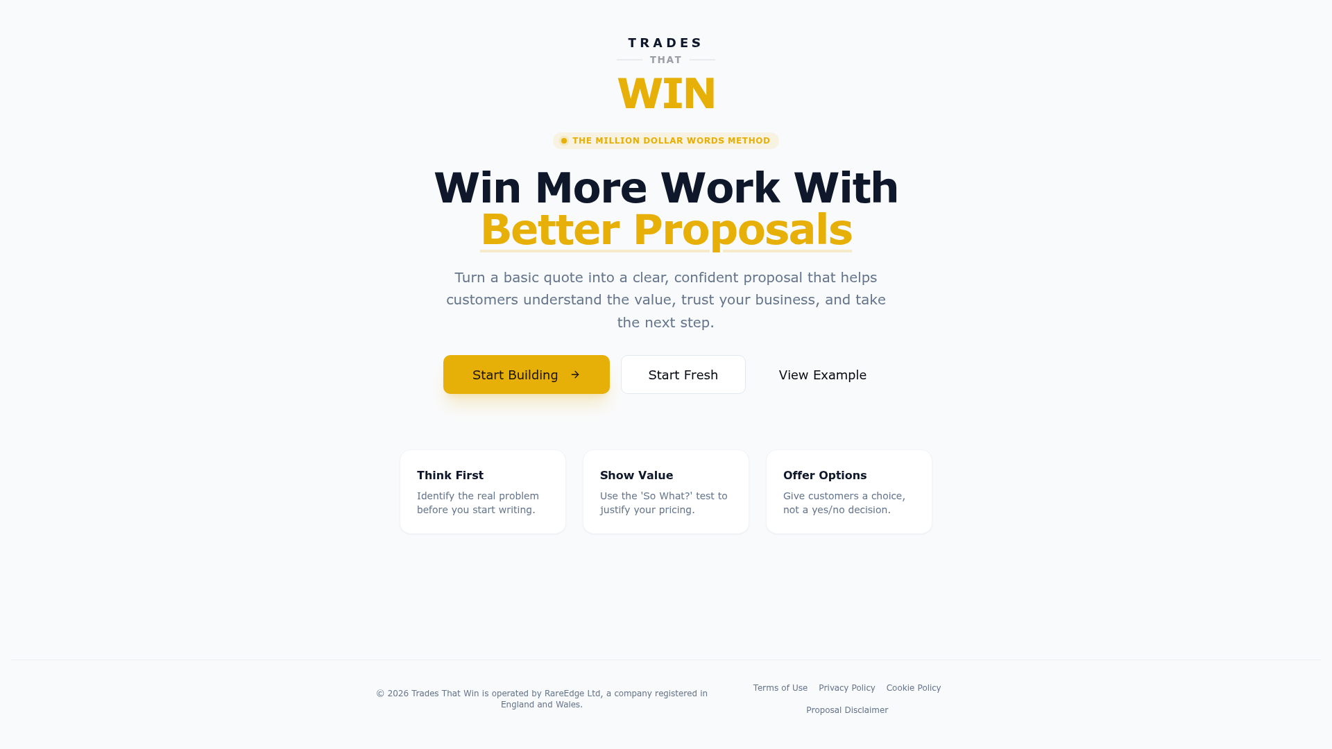 Proposal App Preview