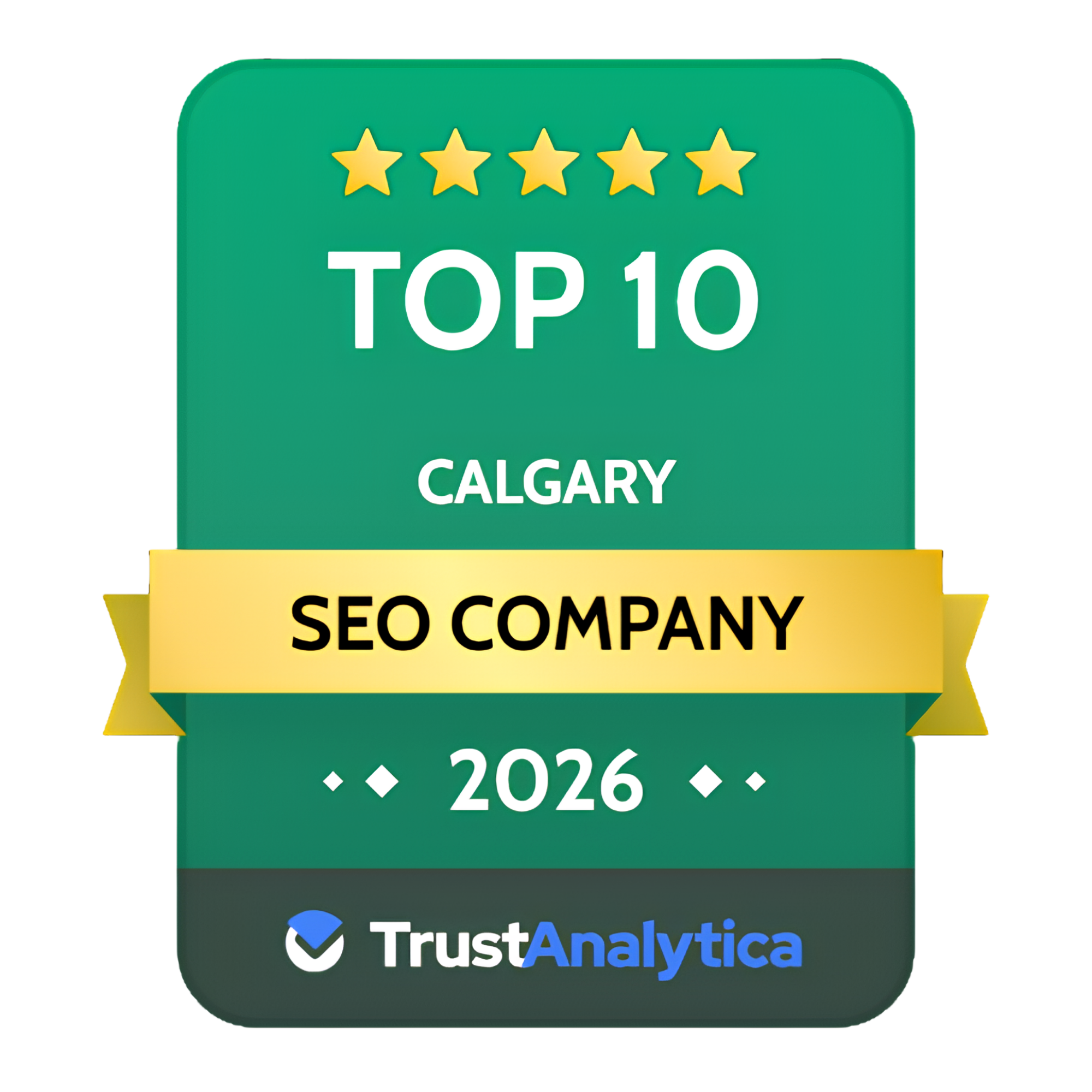 Trust Analytica — Top 10 Calgary SEO Company 2026 badge
