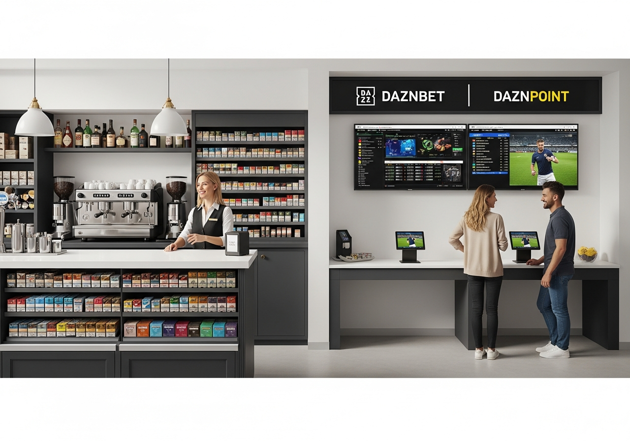 Bar tabacchi con area servizi digitali DAZNBET e DAZNPOINT