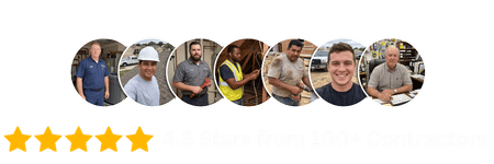 4.8 Stars from over 100+ Contractors