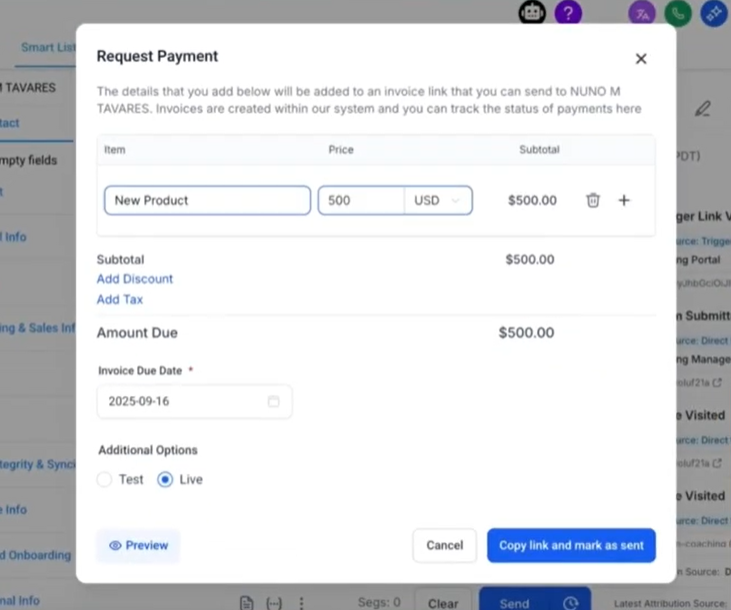 Generate Invoice