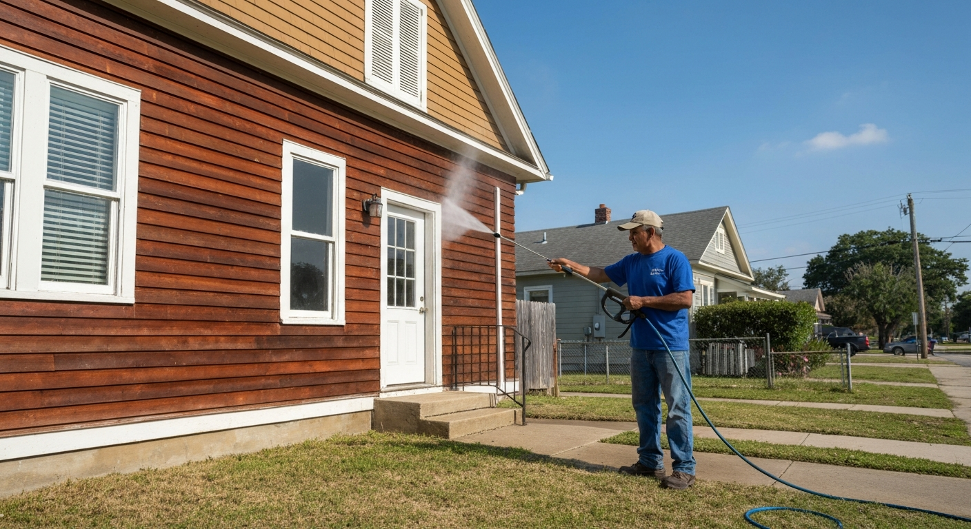 Professional pressure washing in Houston