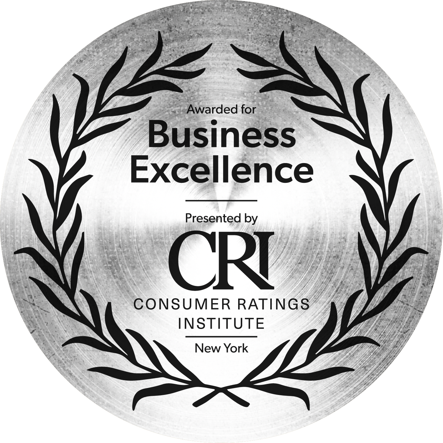 Awarded for Business Excellence - Presented by CRI Consumer Ratings Institute New York