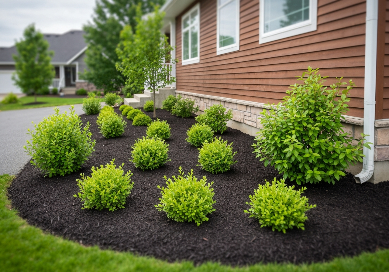 Luxury residential backyard transformation with custom patio and landscaping
