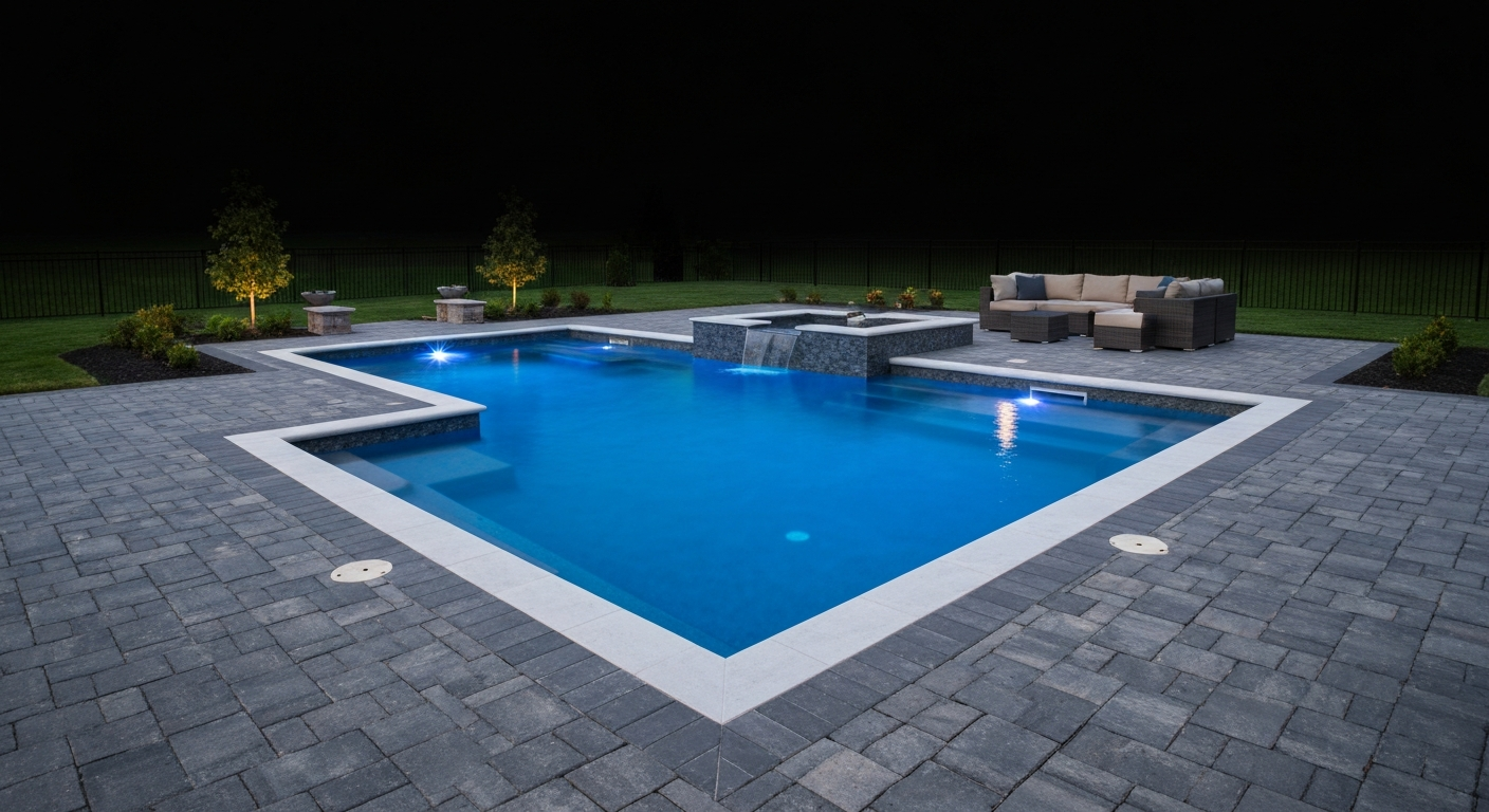 Pool Hardscapes installation by ARE Outdoor