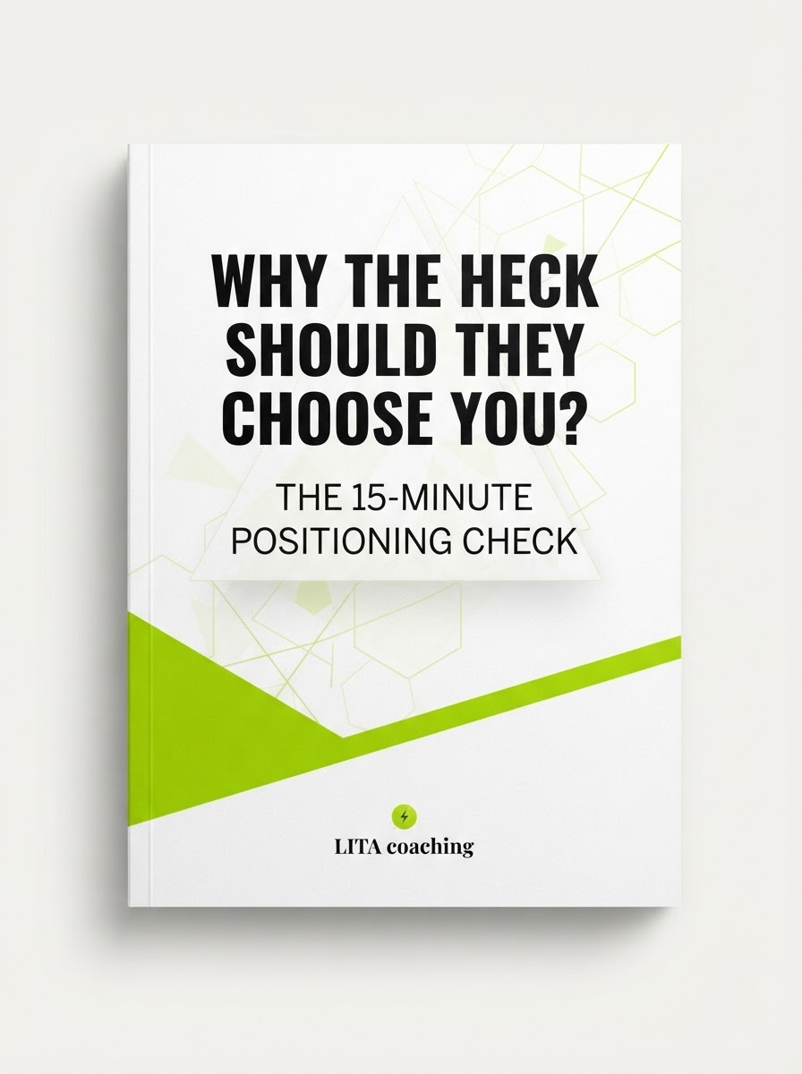 The 15-Minute Positioning Check — free fillable workbook cover